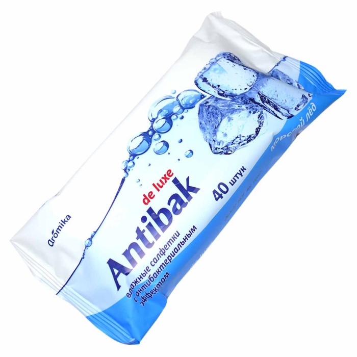Салфетки влажные Antibak Морской лед 40шт м/у