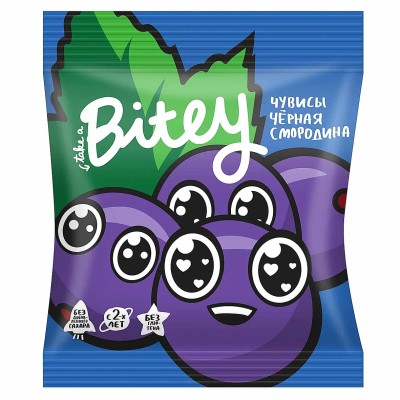Мармелад Bitey вкус черная смородина 20г м/у