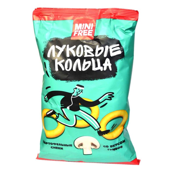 Кольца луковые MiniFree вкус грибы 45гр м/у