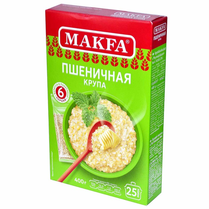 Крупа пшеничная Makfa Полтавская 400гр к/у