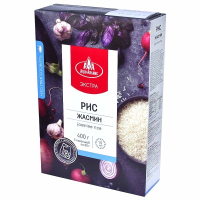 Крупа рис Агро-Альянс Жасмин 5*80гр к/у