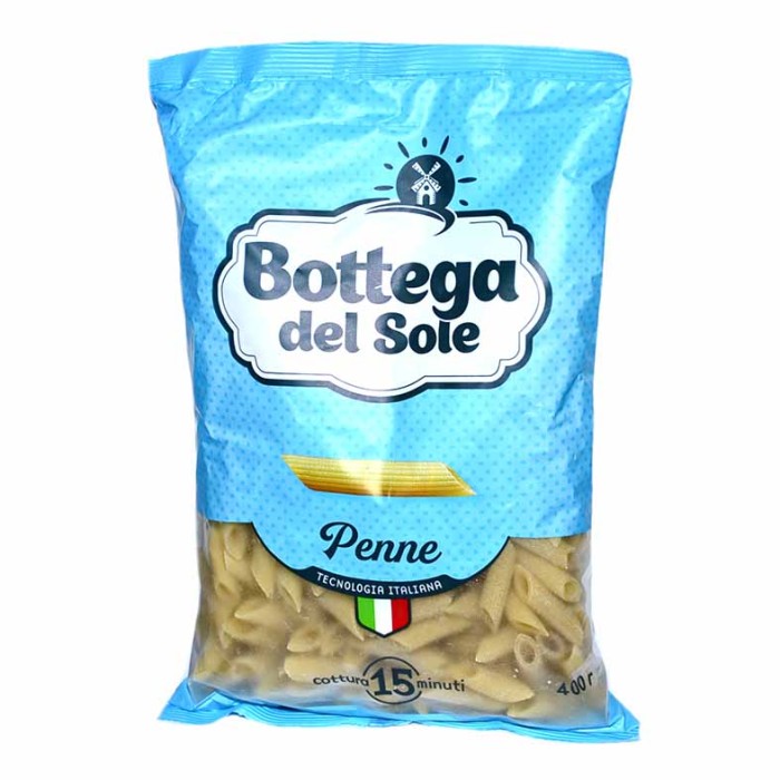 Макароны Bottega del Sole перья 400гр м/у