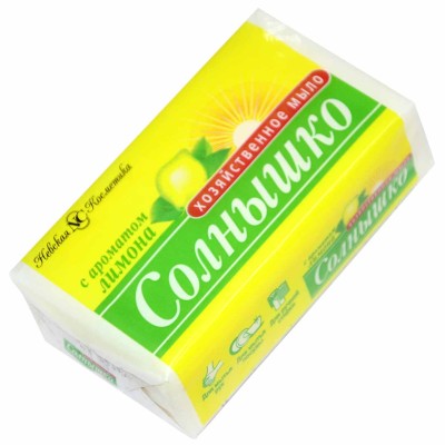 Мыло Солнышко хозяйственное Лимон 140гр м/у