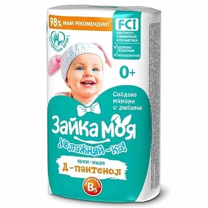 Крем-мыло детское Зайка Моя Увлажняй-ка 90гр к/у