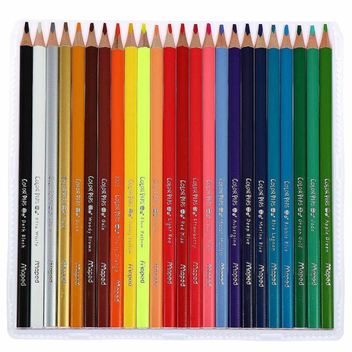 Карандаши цветные Maped Color Peps трехгран 24шт арт183224