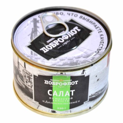 Салат из морской капусты Доброфлот Дальневосточный 220гр ж/б