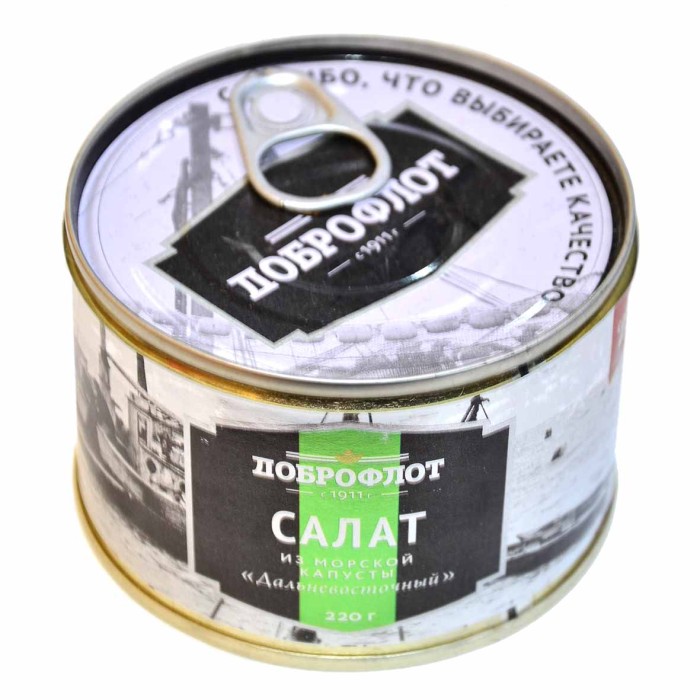 Салат из морской капусты Доброфлот Дальневосточный 220гр ж/б