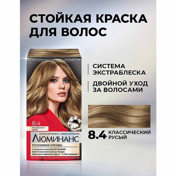Краска для волос Luminanc E8.4 Класс русый 170мл к/у