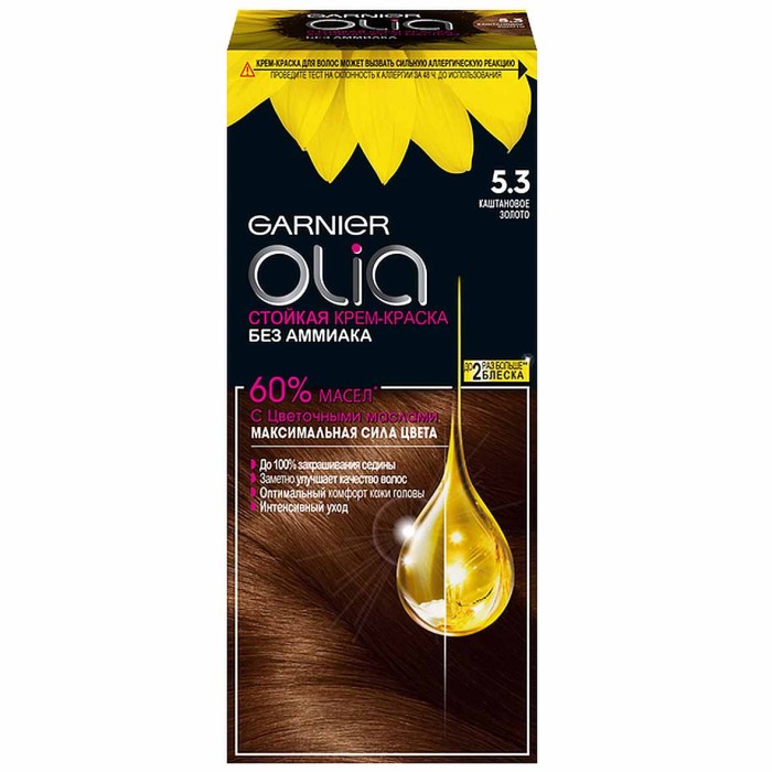 Краска для волос Garnier Olia 5.3 Каштановое золото к/у