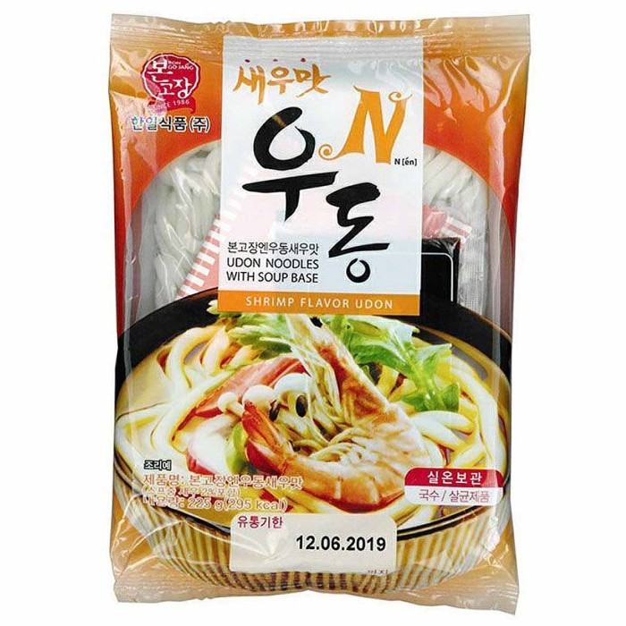 Лапша N Shrimp удон со вкусом креветки и кальмара 225гр