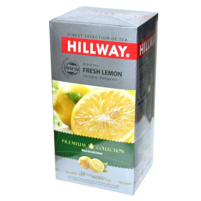 Чай Hillway Fresh Lemon черный 25*1,5гр к/у