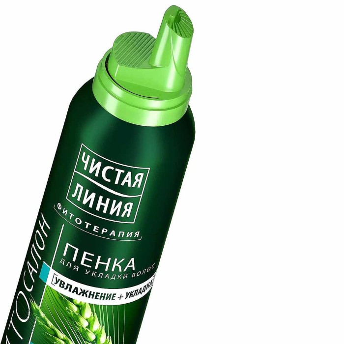 Пенка для укладки волос Чистая линия объем от корней 150мл ж/б