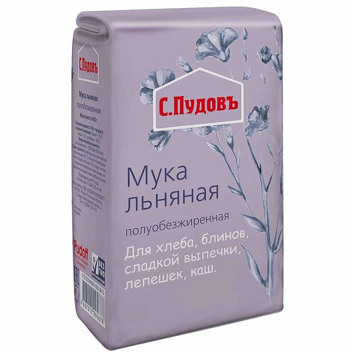 Мука С.Пудовъ льняная 400гр м/у