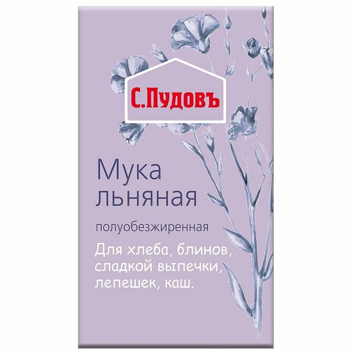 Мука С.Пудовъ льняная 400гр м/у