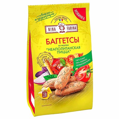 Баггетсы Яшкино со вкусом неаполитанская пицца 65гр м/у