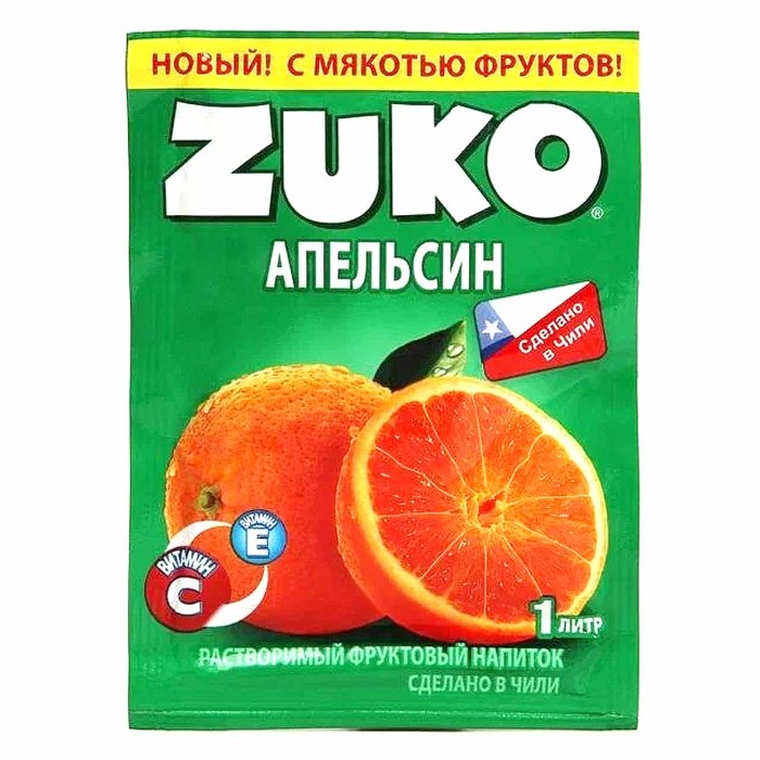 Напиток растворимый Zuko Апельсин 25гр м/у