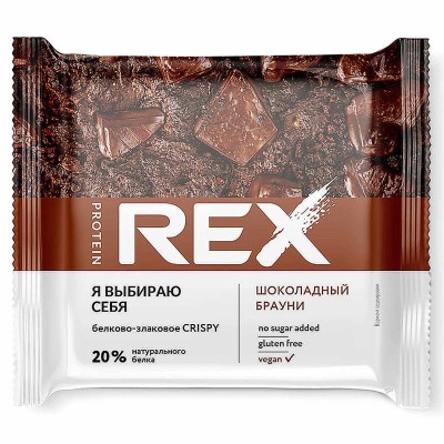 Хлебцы ProteinRex протеино-злаковые шоколадный брауни 55гр м/у
