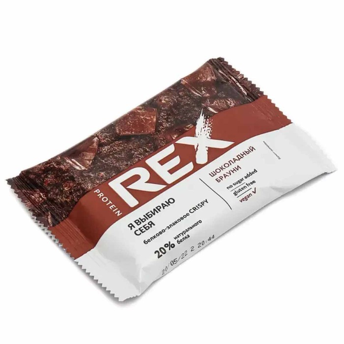 Хлебцы ProteinRex протеино-злаковые шоколадный брауни 55гр м/у