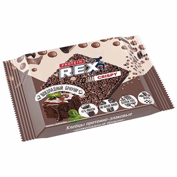 Хлебцы ProteinRex протеино-злаковые шоколадный брауни 55гр м/у