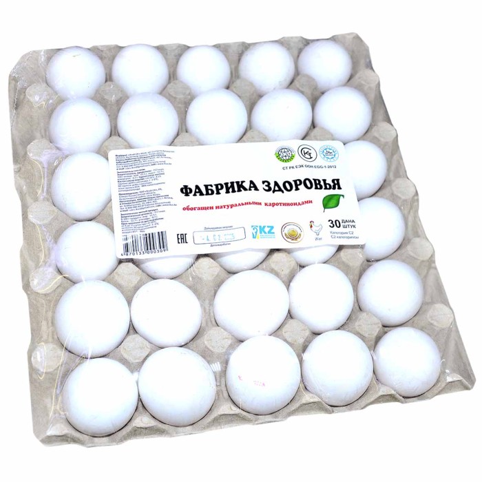 Яйцо куриное Фабрика здоровья С2 30шт лоток