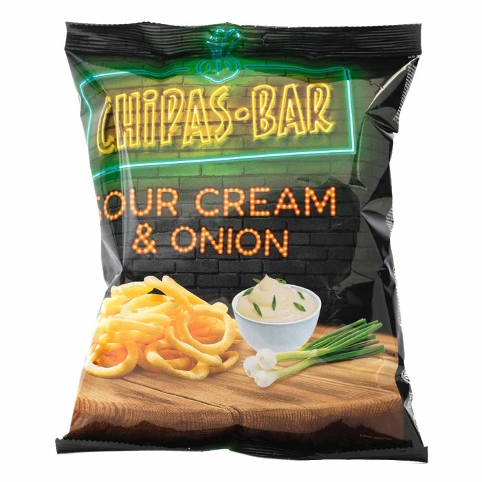Снеки Chipas Bar со вкусом сметаны и лука 50гр м/у