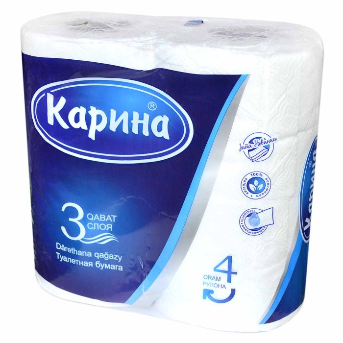 Бумага туалетная Карина 3сл м/у