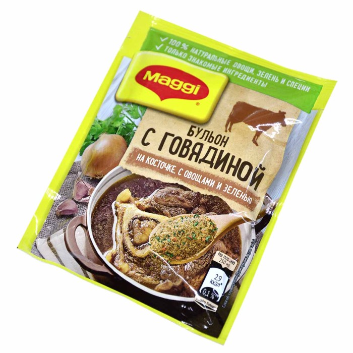 Бульон Maggi говяжий на косточке в порошке 90гр