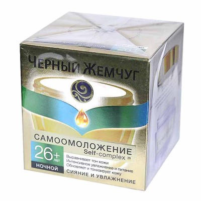 Крем для лица Черный жемчуг ночной 26+ 50мл пэт