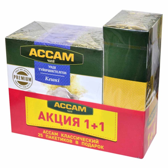 Чай Ассам Premium Вечерний гранул 250гр+ чай Ассам  Premium 25*2гр к/у