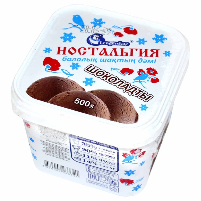 Мороженое Ностальгия шоколадное 500гр пэт