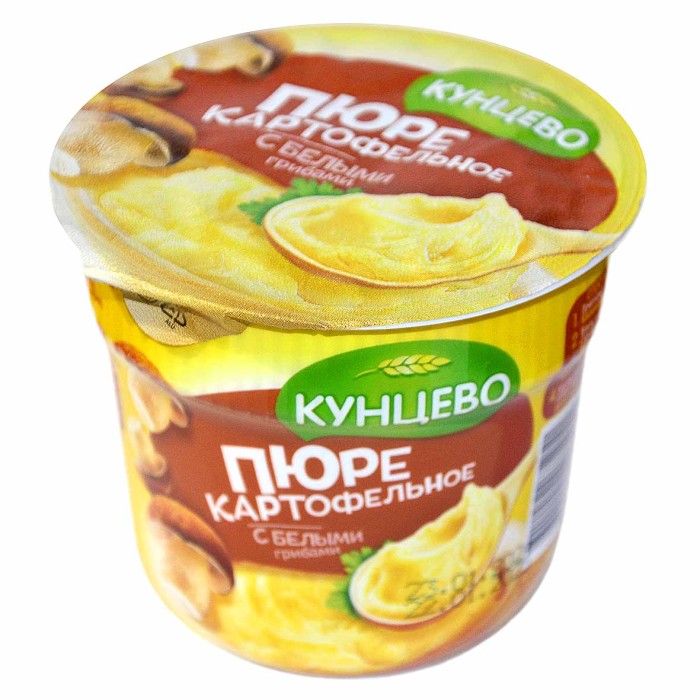 Пюре картофельное Кунцево с белыми грибами 40гр стакан