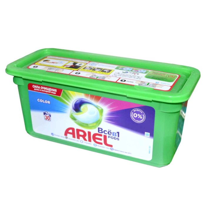 Капсулы для стирки Ariel Liquid Capsules Color 30*27гр пэт