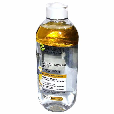 Вода мицеллярная Garnier с маслами 400мл пэт