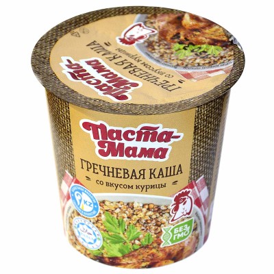 Каша гречневая Паста Мама со вкусом курицы 60гр пэт