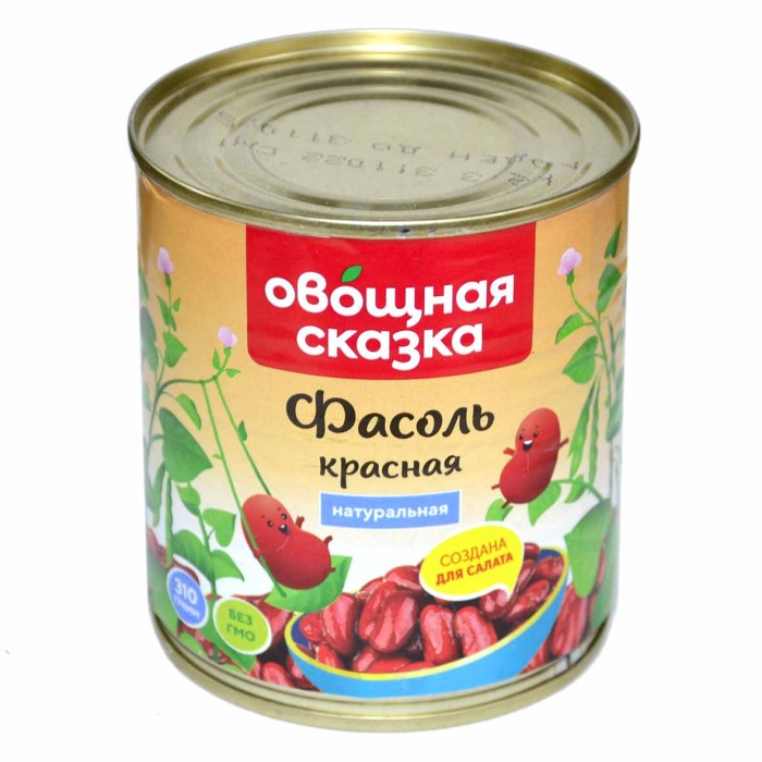 Фасоль Овощная сказка красная в с/с 310гр ж/б