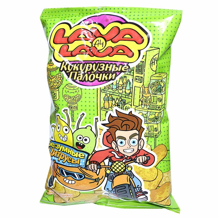 Палочки кукурузные Lava Lava Безумные цитрусы 50гр м/у