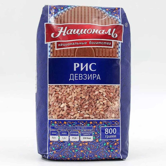 Крупа рис Националь Девзира 800гр м/у