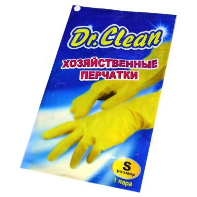 Перчатки Dr.Clean хозяйственный резиновые S м/у