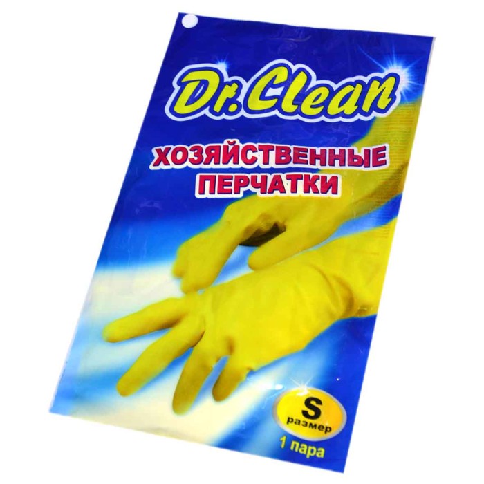 Перчатки Dr.Clean хозяйственный резиновые S м/у