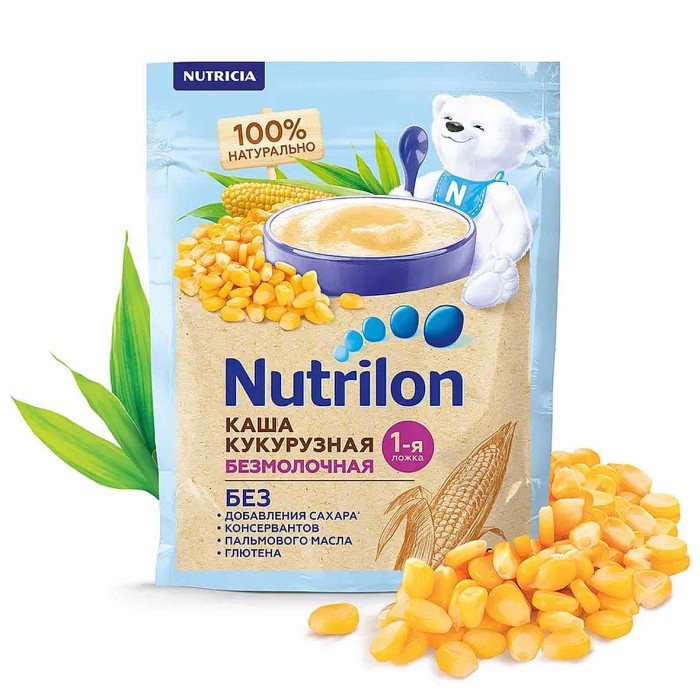 Каша Nutrilon кукурузная безмолочная с 5мес 180гр д/п