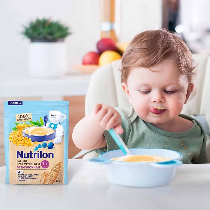 Каша Nutrilon кукурузная безмолочная с 5мес 180гр д/п