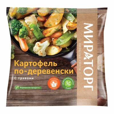 Картофель по-деревенски Мираторг с травами 400гр м/у