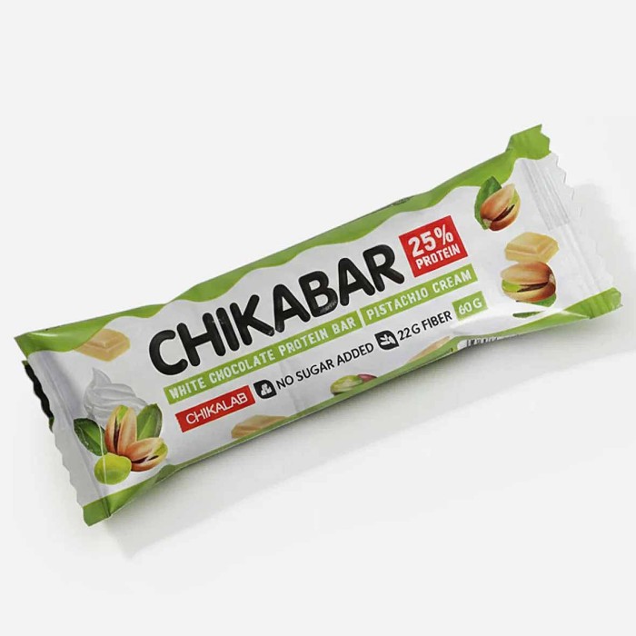 Батончик глазированный Bombbar Chikalab Фисташковый крем 60гр