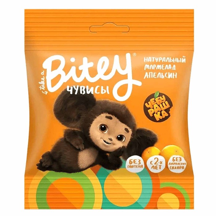 Мармелад Bitey вкус апельсин 20г м/у