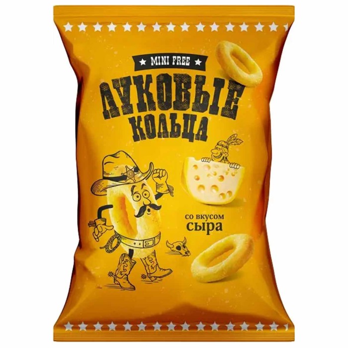 Кольца луковые MiniFree вкус сыра 45гр м/у
