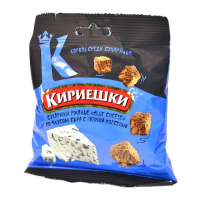 Сухарики Кириешки Blue Cheese ржаные 40гр м/у