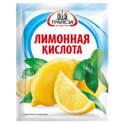 Кислота лимонная Трапеза 25гр м/у