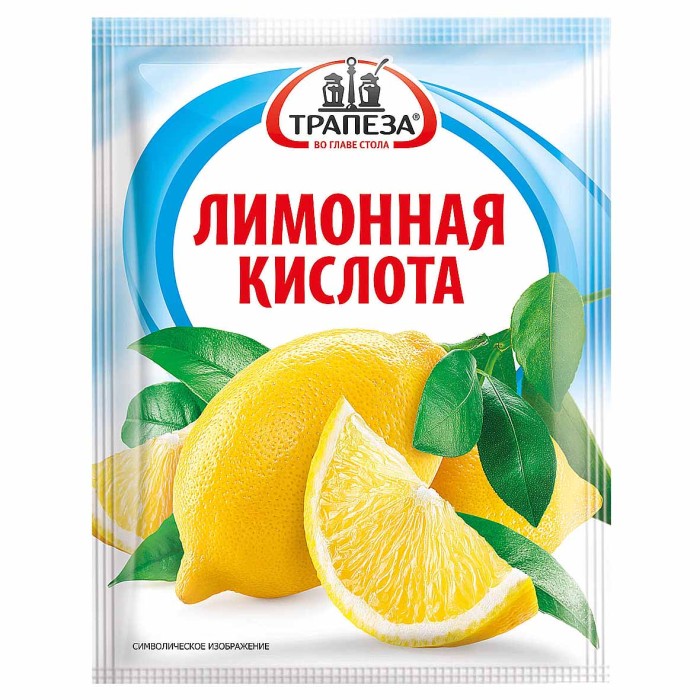 Кислота лимонная Трапеза 25гр м/у