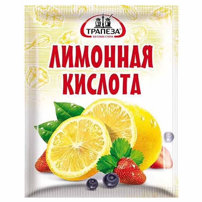 Кислота лимонная Трапеза 25гр м/у