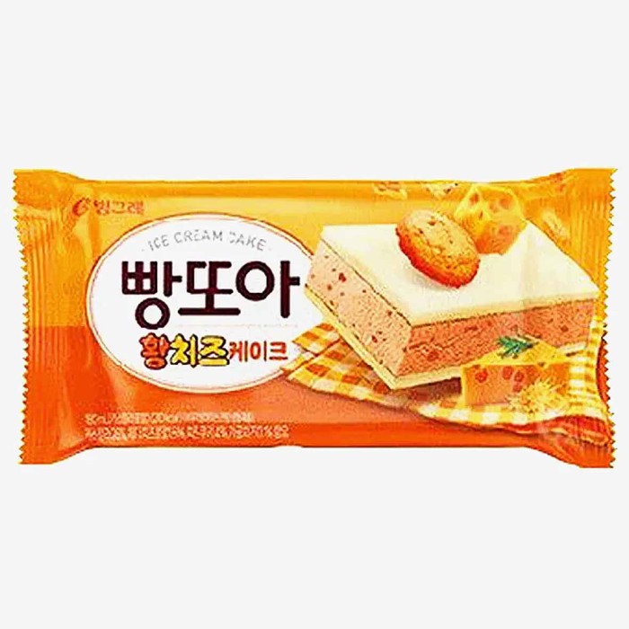 Мороженое Binggrae сэндвич с бисквитом и вкусом сливочного сырного чизкейка 90гр м/у